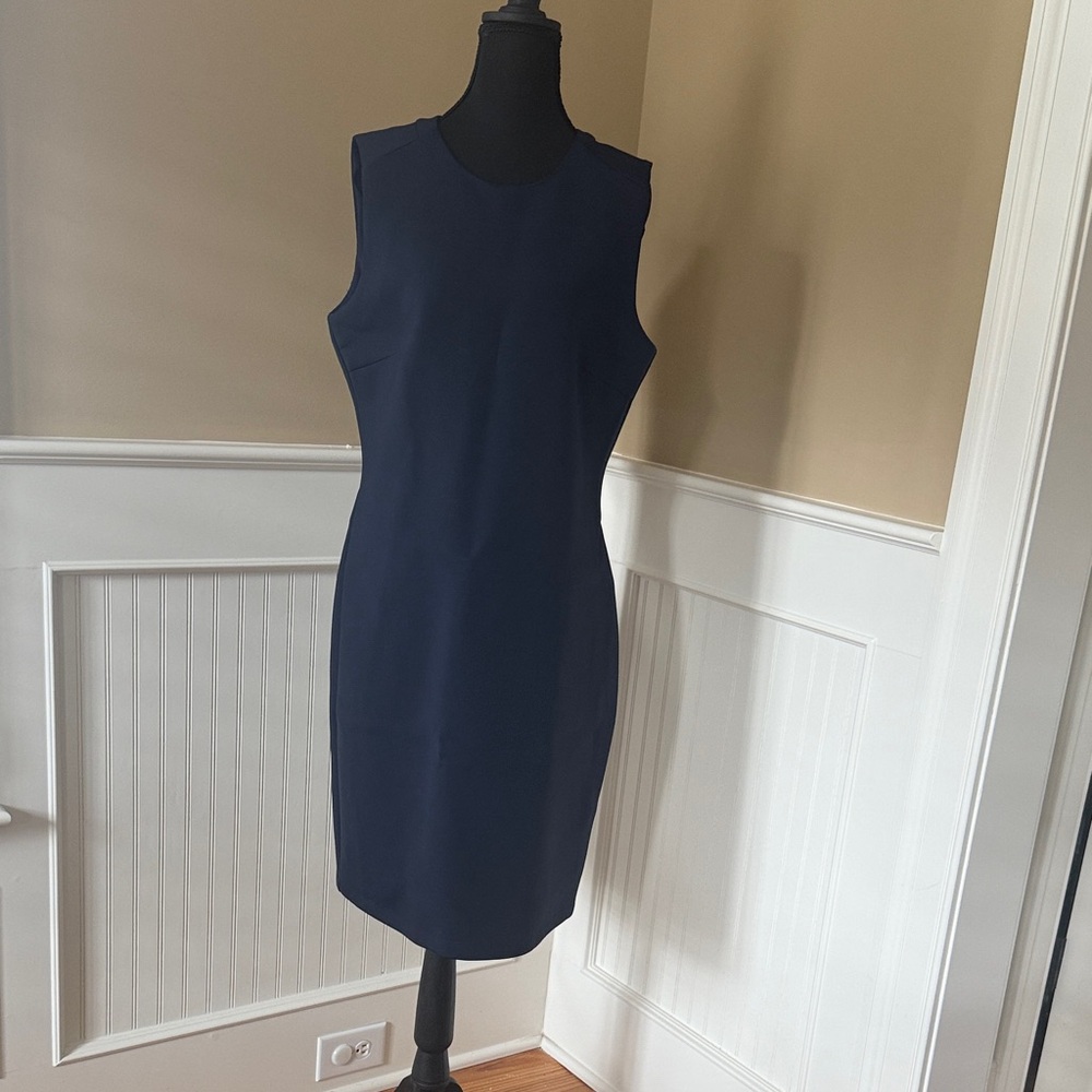 Elegant Navy Blue Mini Dress